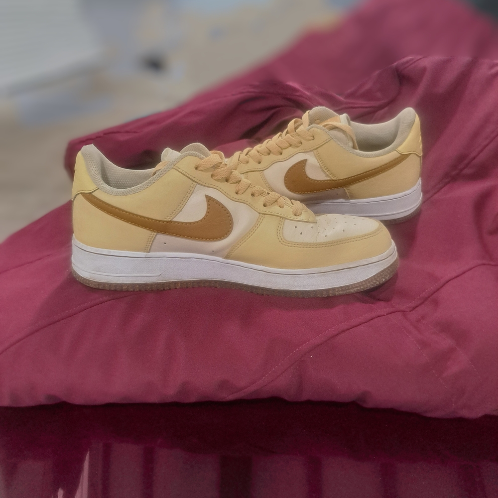 Nike Golden Yellow and Tan Sneakers